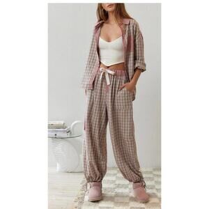 Pink Loose Spice Pajama Set Women’s Xl